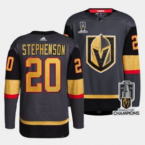 Chandler Stephenson Vegas Golden Knights 2023 Stanley Cup Champions Gray 20 Jersey Authentic Alternate
