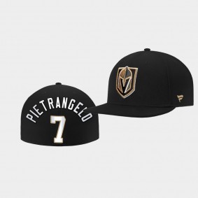 Alex Pietrangelo Vegas Golden Knights Hat Core Primary Logo Black Fitted Cap