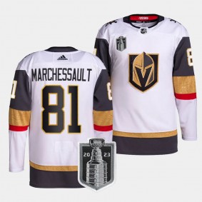 Jonathan Marchessault Vegas Golden Knights 2023 Stanley Cup Final White #81 Authentic Away Jersey Men's