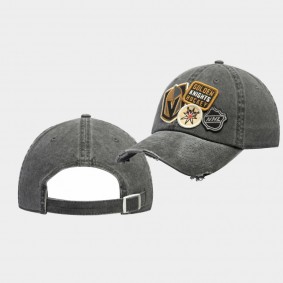 Vegas Golden Knights Black Core Vintage Iconic Adjustable Hat